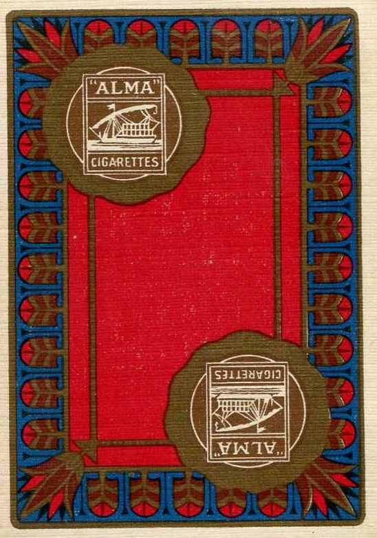 Alma Cigarettes playing card