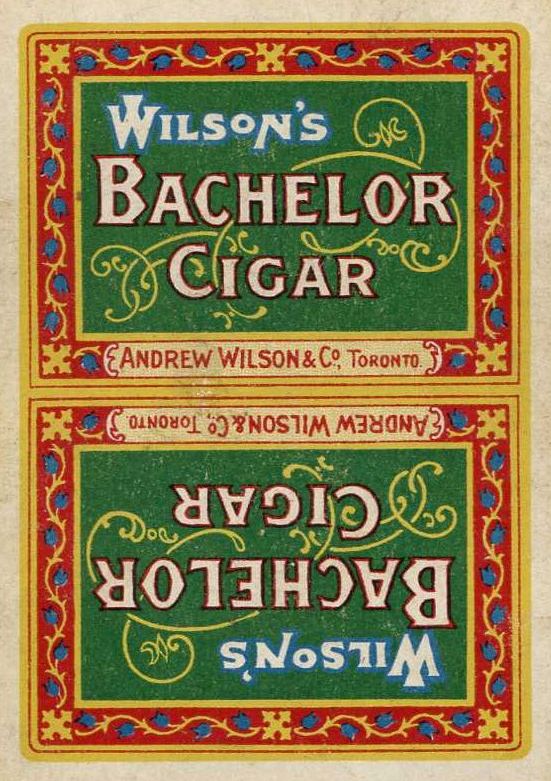 Wilsons Bachelor Cigar playing card